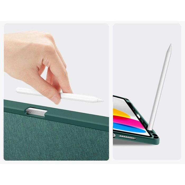 Tech-Protect SmartCase Pen Canvas Apple iPad 10.9" 2022 / 11" 2025 Moss Green