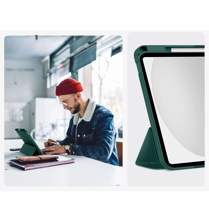 Tech-Protect SmartCase Pen Canvas Apple iPad 10.9" 2022 / 11" 2025 Moss Green