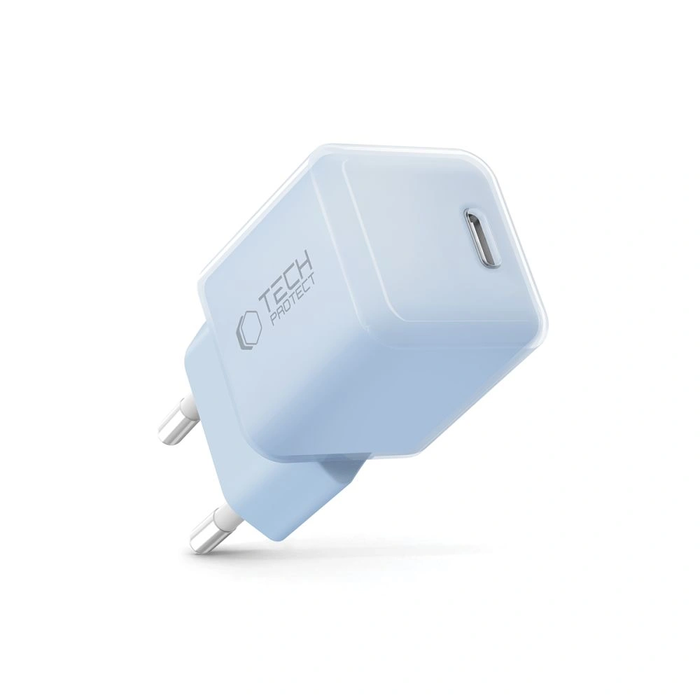 Tech-Protect NCM25 USB-C Network Charger PD 25W Baby Blue