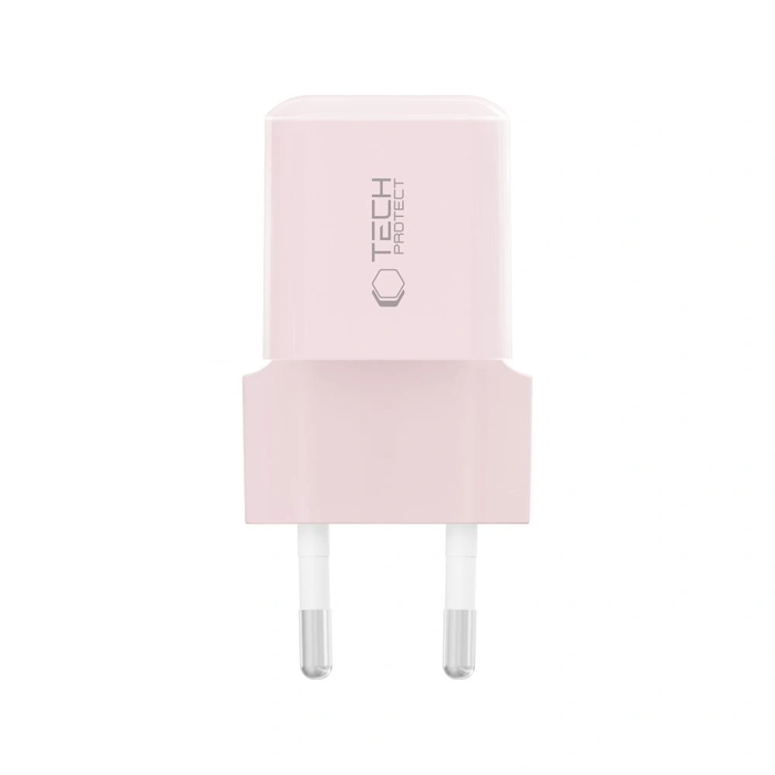 Tech-Protect NCM25 USB-C Network Charger PD 25W Baby Pink