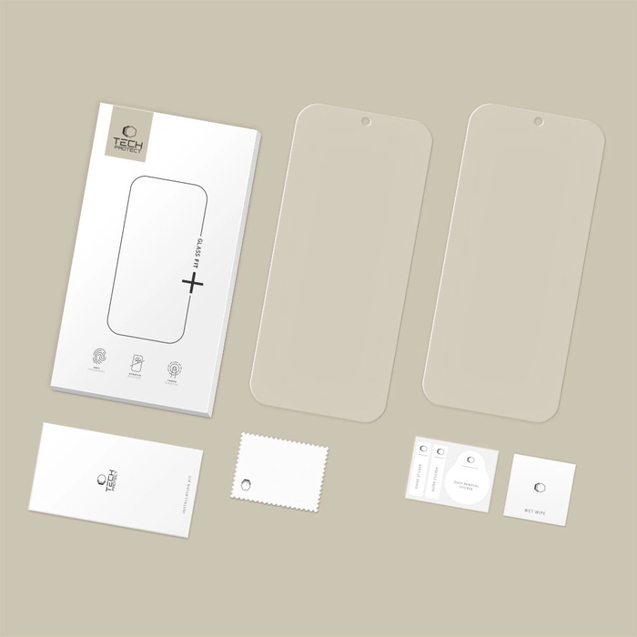 Tech-Protect Glass Fit+ Google Pixel 9 / 9 Pro / 10 / 10 Pro / 11 / 11 Pro Clear [2 PACK]