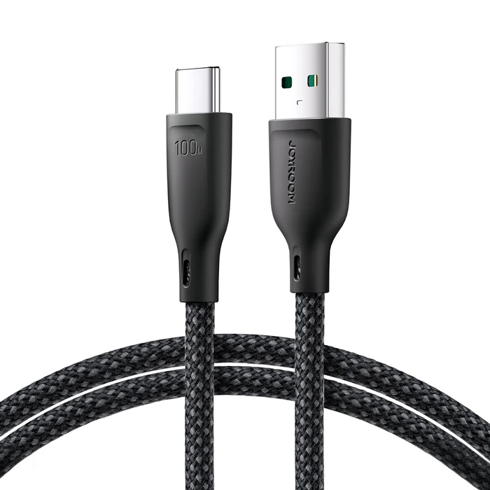 [CR] Joyroom Multi-Color Series SA34-AC6 USB-A / USB-C 100W cable 1m black