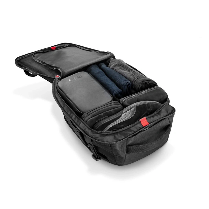 Tech-Protect Defender S40 Ryanair & Wizzair Travel Laptop Cabin Backpack 20L 40x20x25 Black
