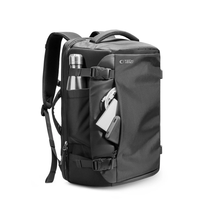 Tech-Protect Defender S40 Ryanair & Wizzair Travel Laptop Cabin Backpack 20L 40x20x25 Black
