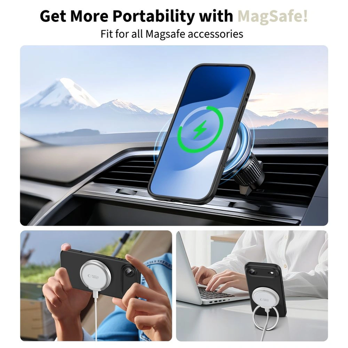 Tech-Protect Silicone MagSafe Apple iPhone Air Black