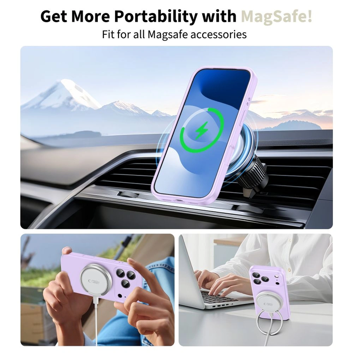 Tech-Protect Silicone MagSafe Apple iPhone 17 Pro Mauve