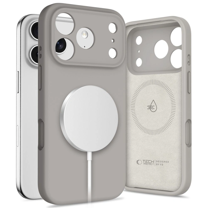 Tech-Protect Silicone MagSafe Apple iPhone 17 Pro Stone Grey