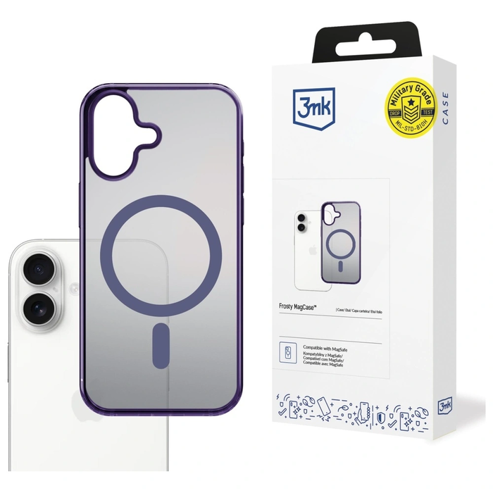 3MK Frosty MagCase Apple iPhone 17 purple