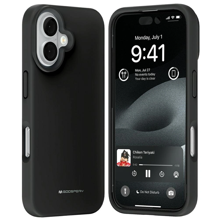 Mercury Pure MagSafe Silicone Apple iPhone 16 black