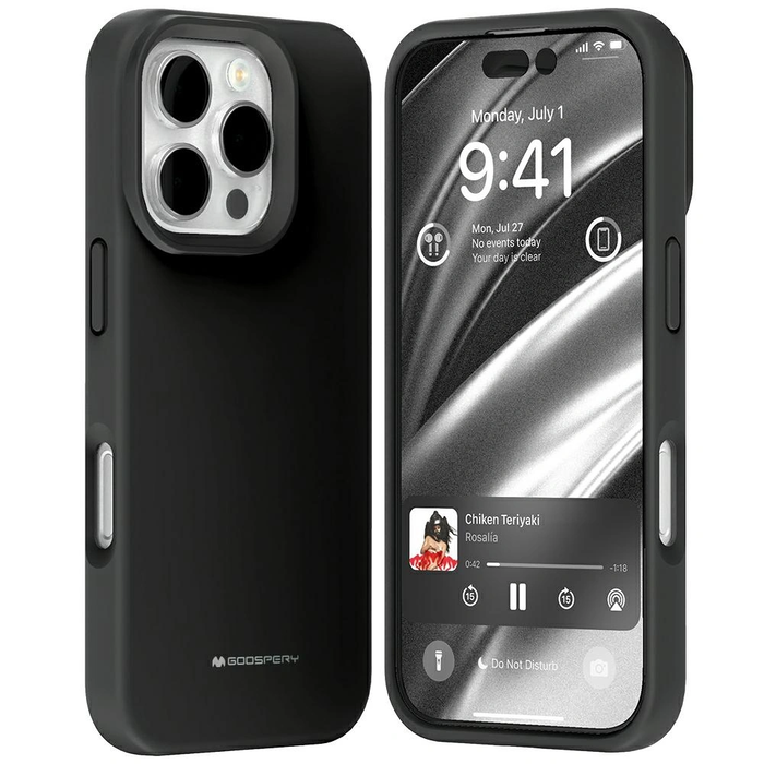 Mercury Pure MagSafe Silicone Apple iPhone 16 Pro black