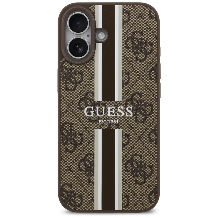 Guess 4G Printed Stripes MagSafe Apple iPhone 17 brown