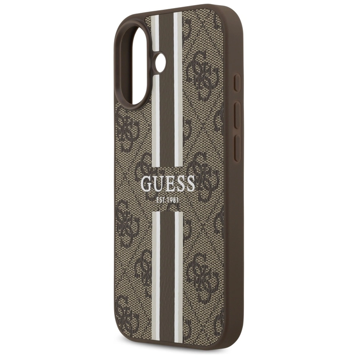 Guess 4G Printed Stripes MagSafe Apple iPhone 17 brown