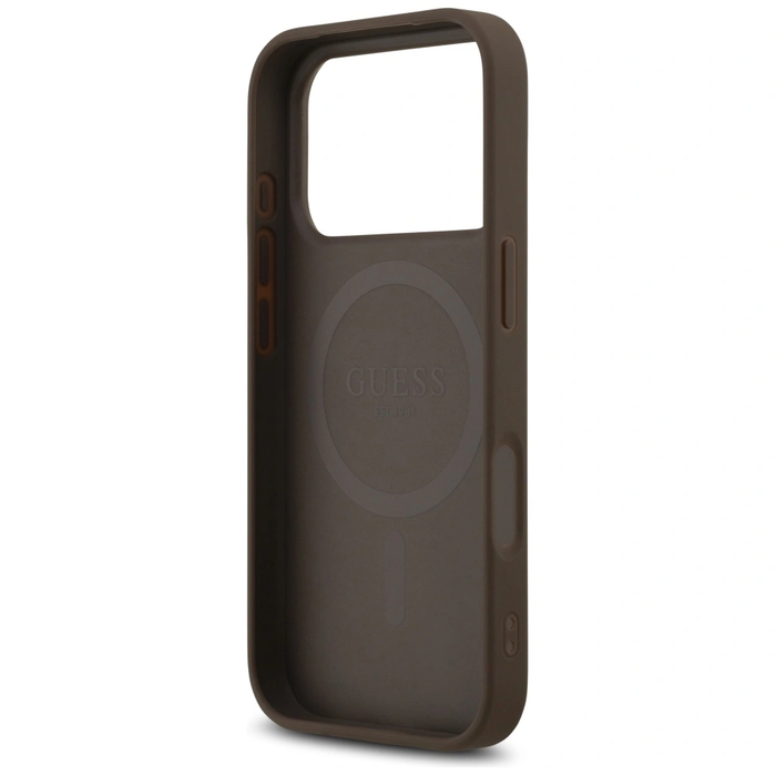 Guess 4G Printed Stripes MagSafe Apple iPhone 17 Pro brown