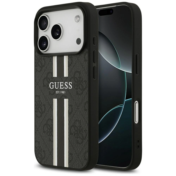 Guess 4G Printed Stripes MagSafe Apple iPhone 17 Pro black