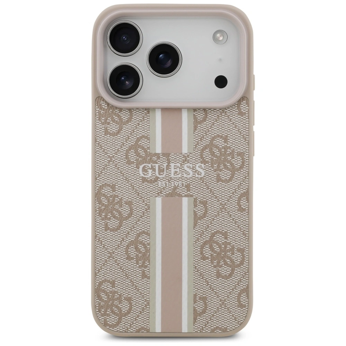 Guess 4G Printed Stripes MagSafe Apple iPhone 17 Pro pink