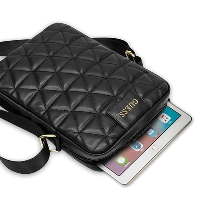 Guess GUTB10QLBK 10" black Quilted Tablet Bag