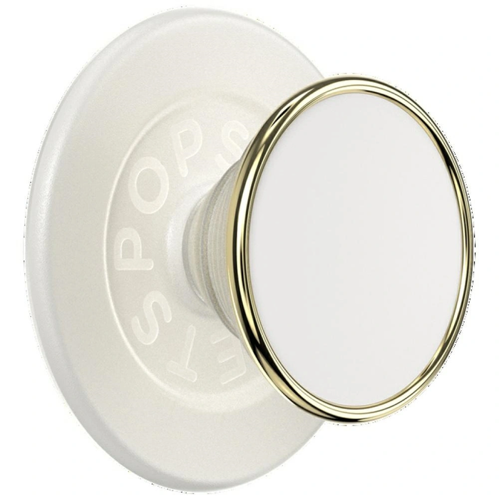 POPSOCKETS Round Luxe Coconut Creme Enamel MagSafe beżowy