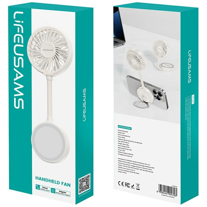 USAMS LiFE Mini Pocket Fan LU02 white