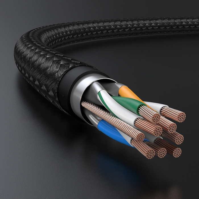 UGREEN NW150 30791 Ethernet RJ45 Cat 7 10Gbps 10m black cable