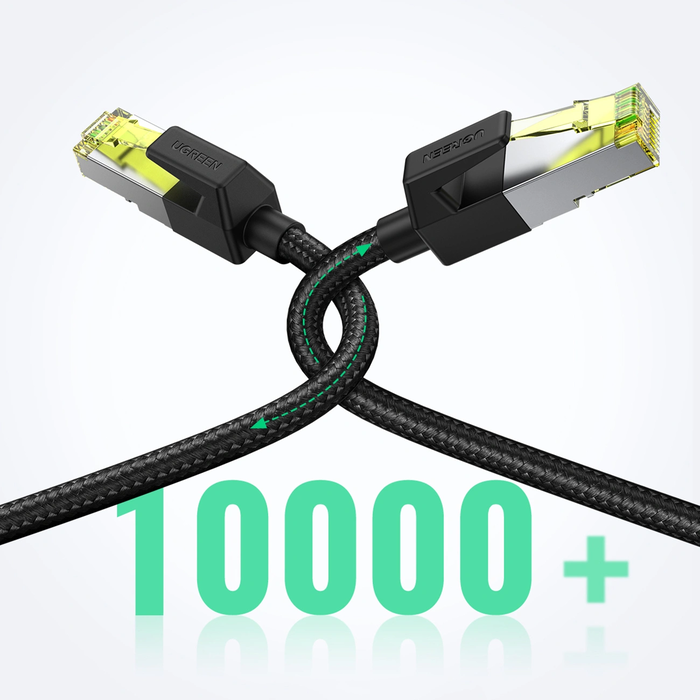 UGREEN NW150 30791 Ethernet RJ45 Cat 7 10Gbps 10m black cable
