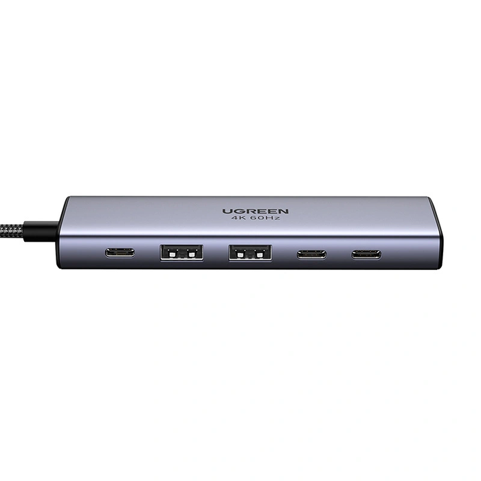 UGREEN CM511 HUB USB-C / HDMI 4K60Hz, 2xUSB-A 3.2, 2xUSB-C 3.2, USB-C PD 100W