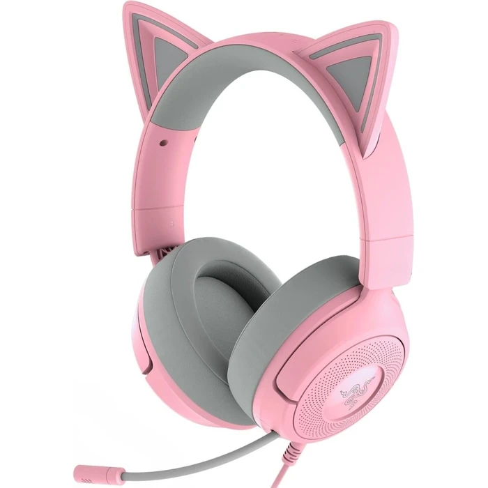 Gaming Headset Kraken Kitty V3 X Quartz - - Kitty Ears - 7.1 Surround - PC/PS5/Xbox/Switch 2 - 3.5mm