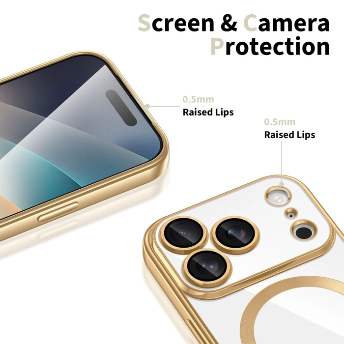 Tech-Protect MagFlex MagSafe Case for Apple iPhone 17 Pro Shiny Gold