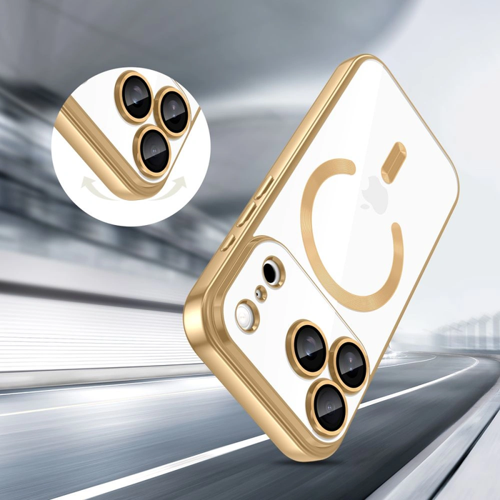 Tech-Protect MagFlex MagSafe Case for Apple iPhone 17 Pro Shiny Gold