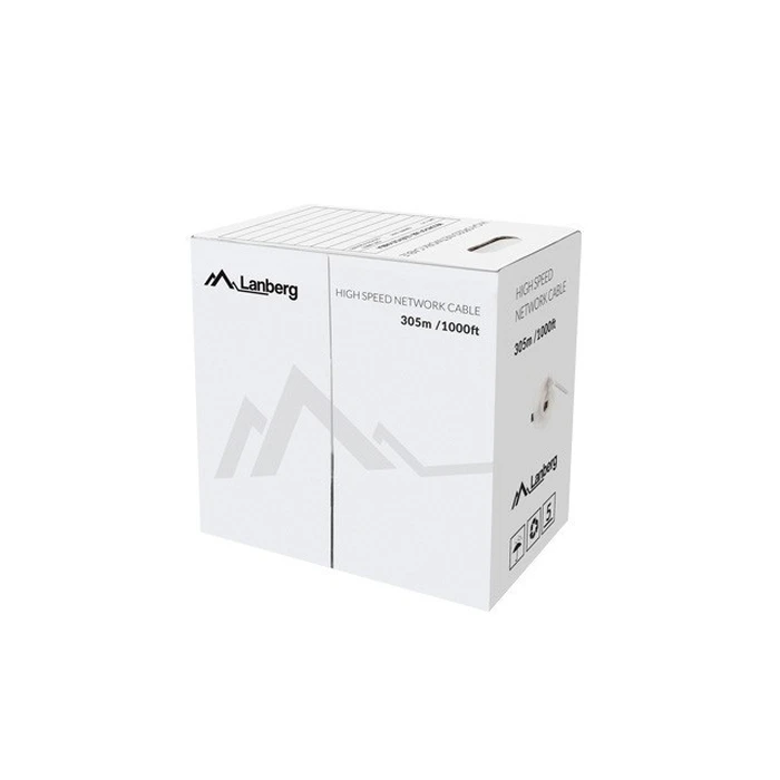 Καλώδιο Δικτύου Lanberg Utp Cat.5e Cu 305 M Wire Lcu5-12cu-0305-Y Yellow