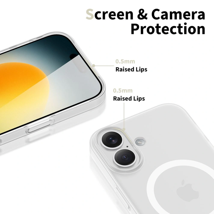 Tech-Protect Magslim MagSafe Case for Apple iPhone 17 Matte/white