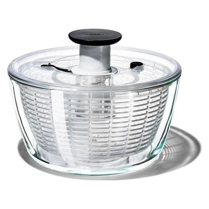 OXO Good Grips Στεγνωτήρας σαλάτας 6,2L (διαφανής, λευκό/πράσινο)