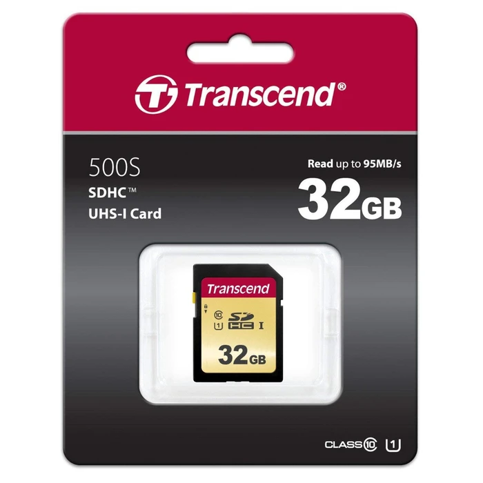Κάρτα Μνήμης SDHC 32GB Transcend 500S Class 10 UHS-I U3 V30