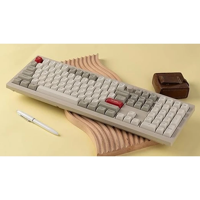Keychron V6 Max Retro (V6M-R4) QMK/VIA BT/2,4/Wired Custom Mechanical Keyboard Banana Switch 100%