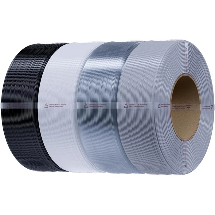 Creality 3D Printer Filament PETG Value Pack 4kg No Reel Black White Gray Transparent