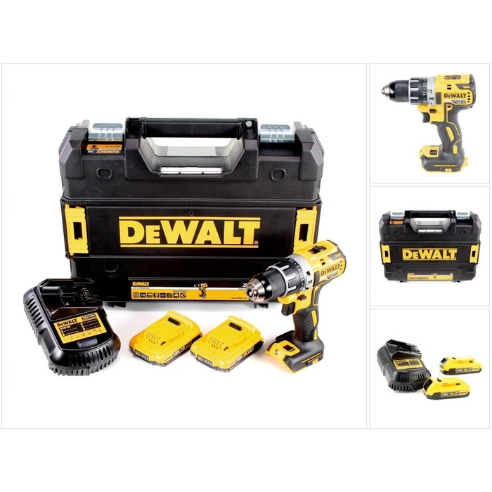 Δραπανοκατσάβιδο DeWalt cordless drill DCD791D2, 18V (yellow / black, T-STAK box, 2x Li-Ion XR battery (2,0Ah))