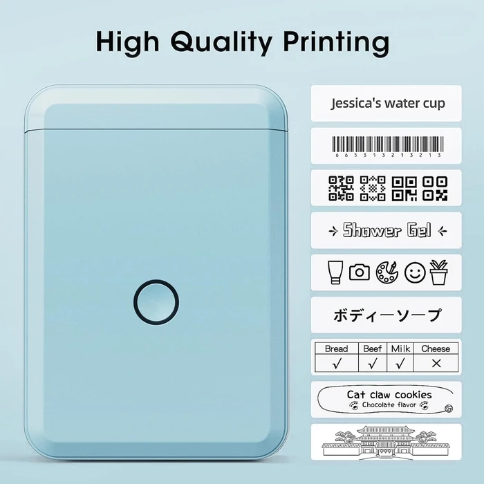 Ετικετογράφος Χειρός Niimbot Thermal Label D110 0.5-Inch Light Blue