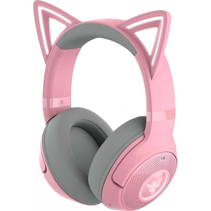 Headphones Razer Kraken Kitty V2 Bt Quartz Rgb 7.1 Gaming Kitty Ears Bluetooth 5.2