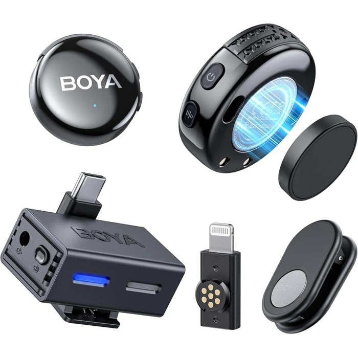 Μικρόφωνο BOYA LINK 3 - Type-C & 3,5mm AI-Powered Button Wireless 2 TX + 1 RX no Case