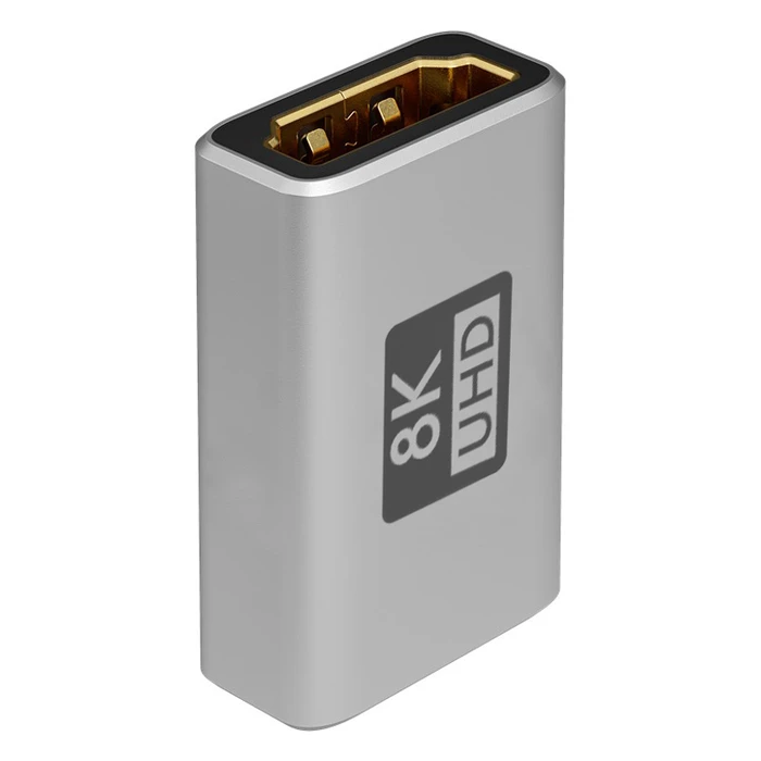 Αντάπτορας HDMI Goobay 72008, Ethernet, 8K/60Hz, 4K/120Hz, 48 Gbps, Γκρι