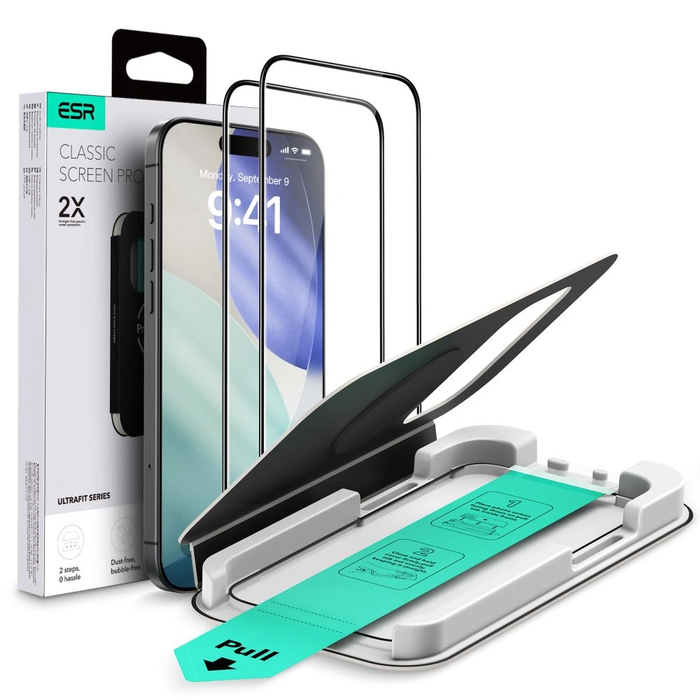 ESR Ultrafit Tempered Glass for Apple iPhone 17 Pro Max / 18 Pro Max Clear [2 PACK]
