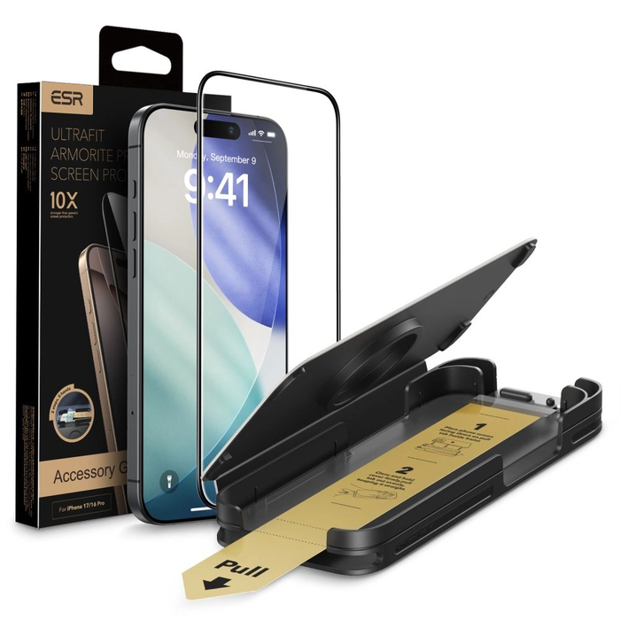 ESR Ultrafit Armorite Pro Tempered Glass Accessory Glass by Corning for Apple iPhone 16 Pro / 17 Clear