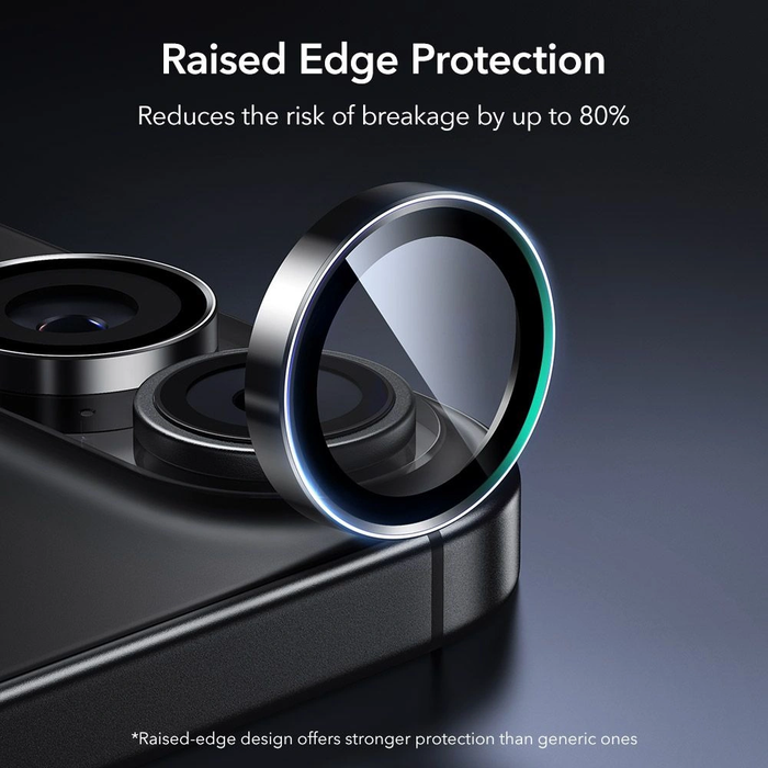 ESR Armorite Camera Protector for Apple iPhone 16 / 16 Plus / 17 Black