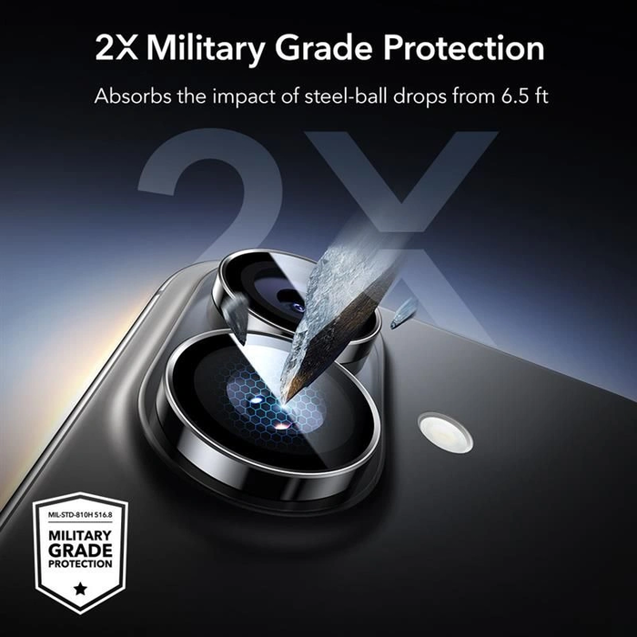 ESR Armorite Camera Protector for Apple iPhone 16 / 16 Plus / 17 Black