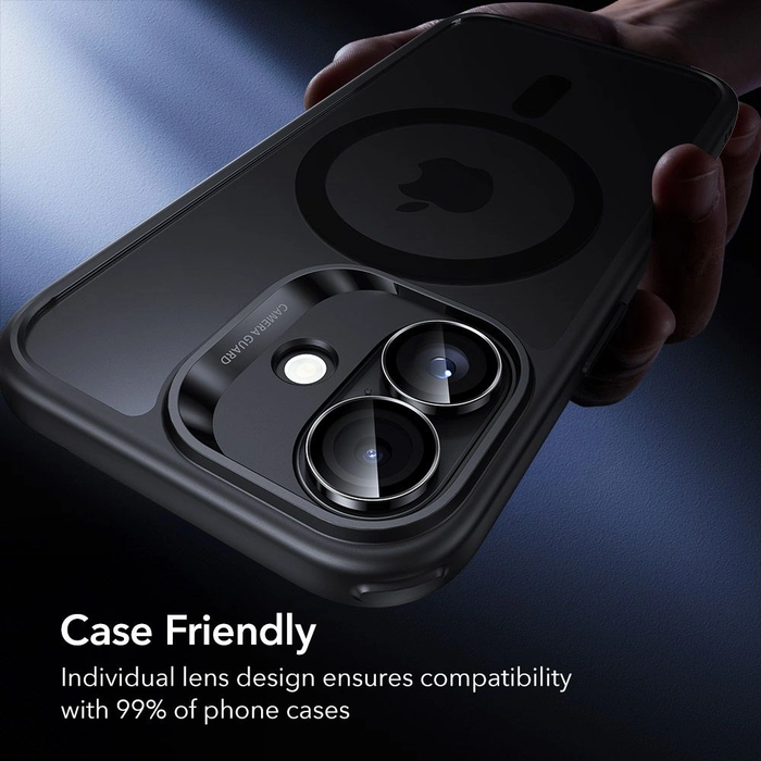 ESR Armorite Camera Protector for Apple iPhone 16 / 16 Plus / 17 Black