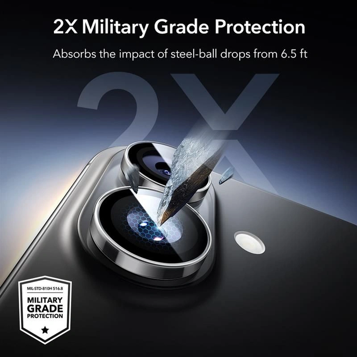 ESR Armorite Camera Protector for Apple iPhone 16 / 16 Plus / 17 Clear