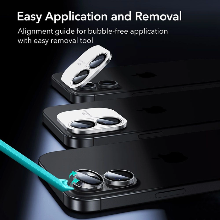 ESR Armorite Camera Protector for Apple iPhone 16 / 16 Plus / 17 Clear