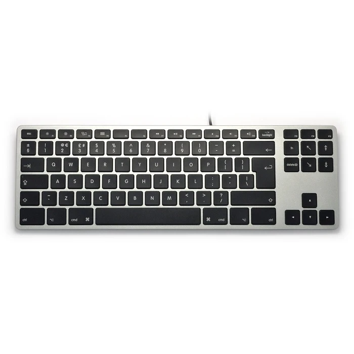 Πληκτρολόγιο Ενσύρματο Matias Aluminum Mac Tenkeyless Rgb Space Gray