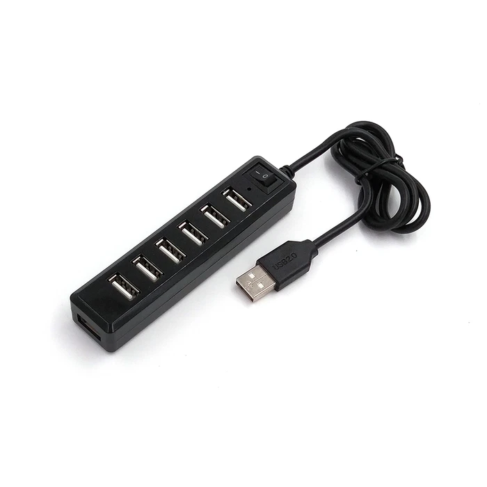 USB Hub Lamtech 7 PORTS Black