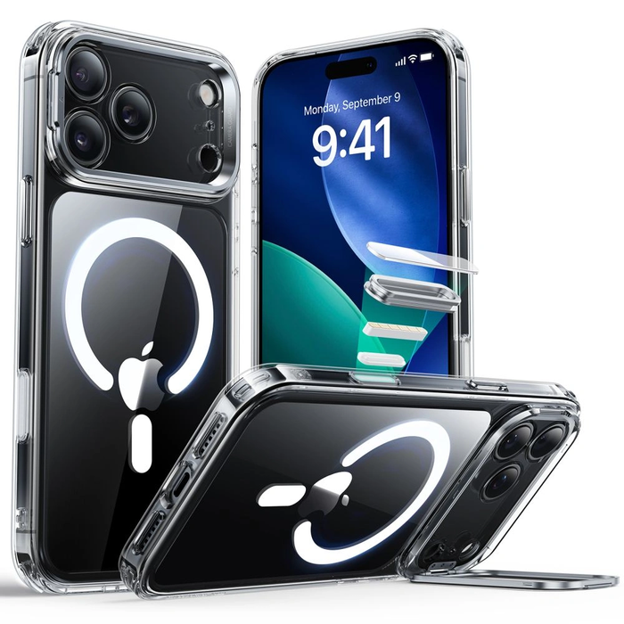 ESR Classic Hybrid Kickstand MagSafe Apple iPhone 17 Pro Max Clear