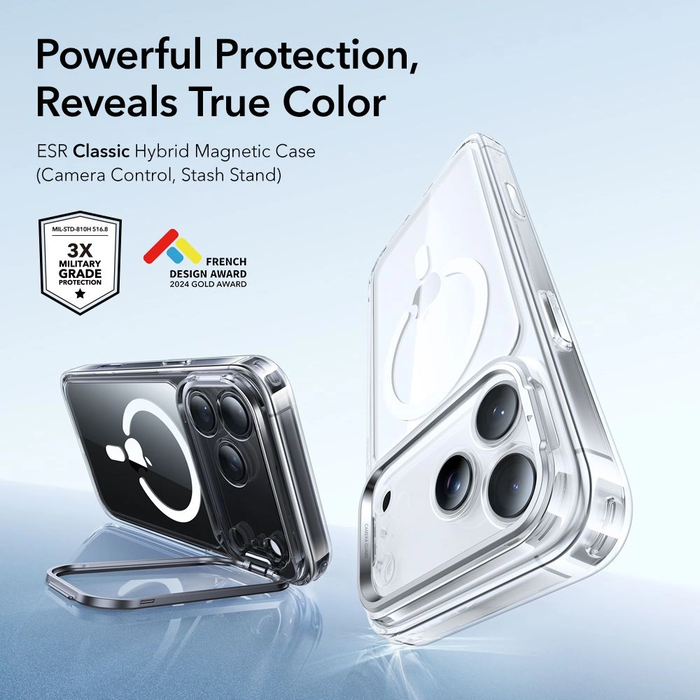 ESR Classic Hybrid Kickstand MagSafe Apple iPhone 17 Pro Max Clear